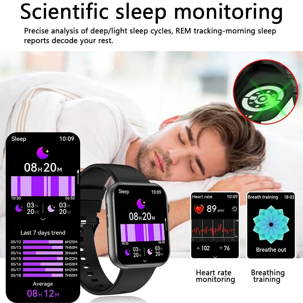 2025 New Sports Smart Watch Men Full Touch Screen Heart Rate Bluetooth Call 1.9 inch AI Voice IP68 Waterproof Smartwatch Women - 4