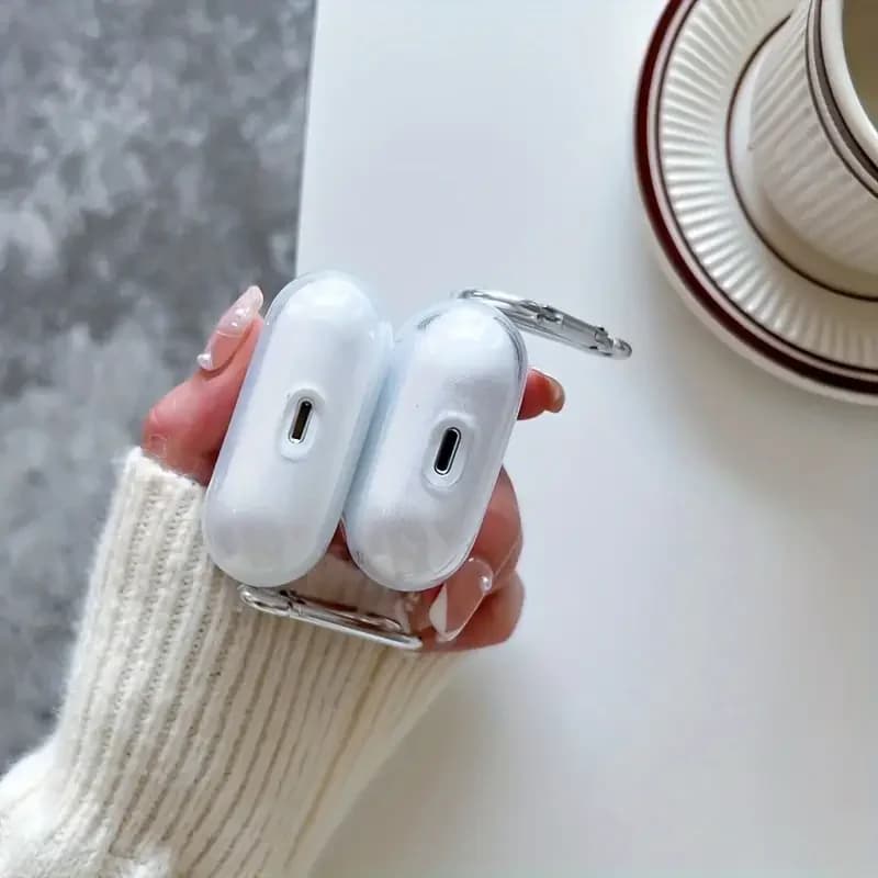 غطاء شفاف مقاوم للصدمات من TPU الناعم والواضح لسماعات Airpods Pro 2022 وAirpods 4 2024، غطاء واقي لسماعات Airpods 1 و2 و3 و2021 - 4