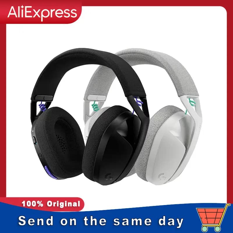 Logitech G321 Gaming Headset Over-Ear Wireless Bluetooth Dual-Mode Connection, Detachable Noise-Canceling Microphone for Gaming