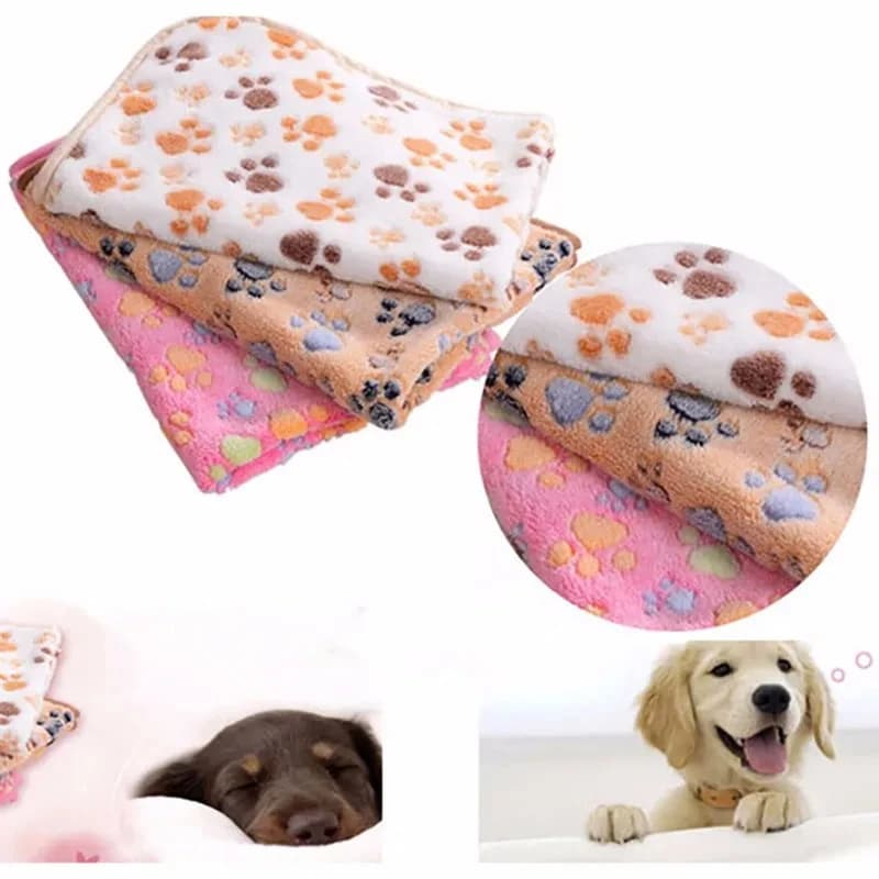 Cute Warm Pet Bed Mat Cover Towel 3 Sizes Handcrafted Cat Dog Fleece Soft Blanket for Small Medium Large dogs Puppy Pet Supplies - 5