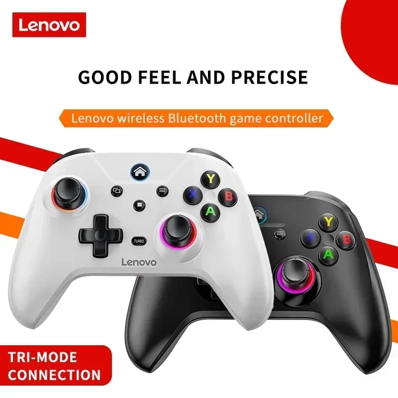 New Lenovo S02 Wireless Controller Bluetooth Gamepad for Nintendo Switch,PC,Android TV,IOS PC Joysticks Six-axis Dual Vibration - 2