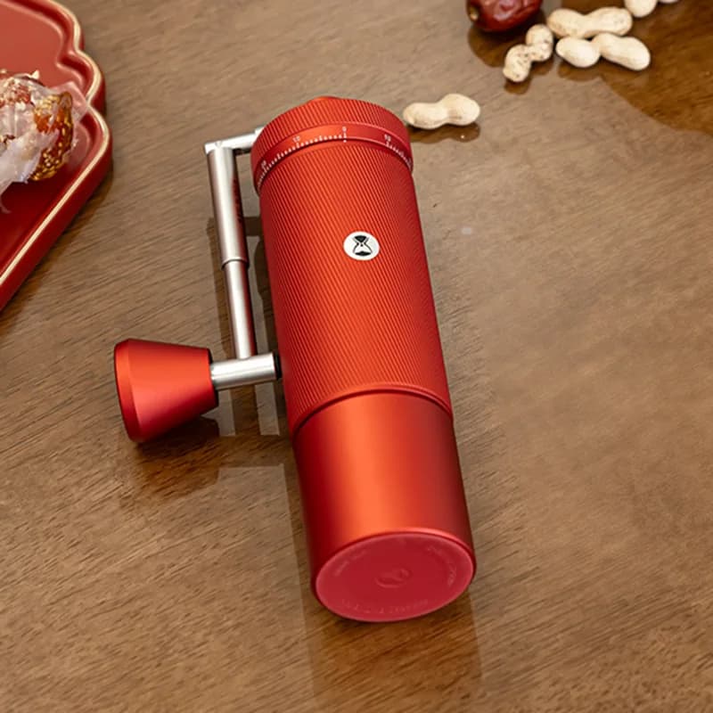 مطحنة قهوة يدوية TIMEMORE Chestnut S3 بجسم معدني بالكامل وشفرة S2C مع فرشاة تنظيف شحن مجاني باللون الأحمر الصيني - 6