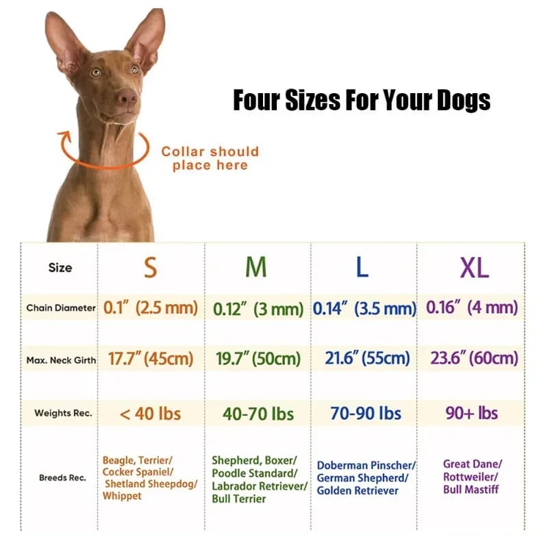 طوق تدريب للكلاب مع مشبك تحرير سريع وغطاء نايلون طوق مسنن للكلاب - 2