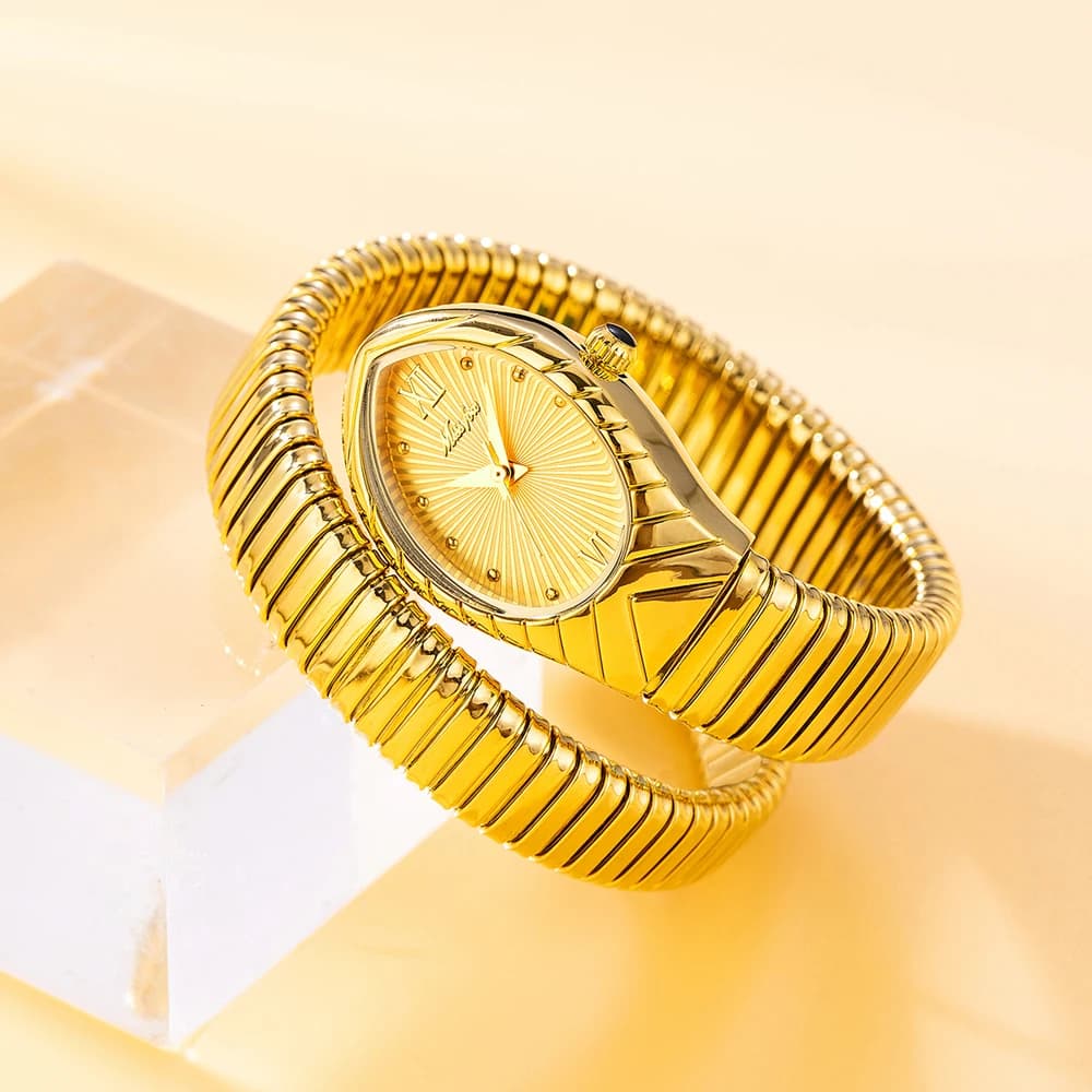Top Brand MISSFOX Women's Watches New Quartz Snake Shape Simple Ladies Watch Fashion Unique Strap Waterproof Wristwatches - 2