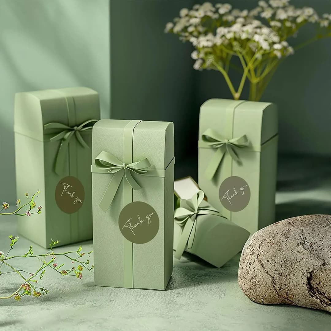 100-500 قطعة ملصقات ختم هدايا فنية بكلمة شكراً بسيطة تصميم سكرابوكينغ زينة حفلات المهرجانات علامات أعمال - 4