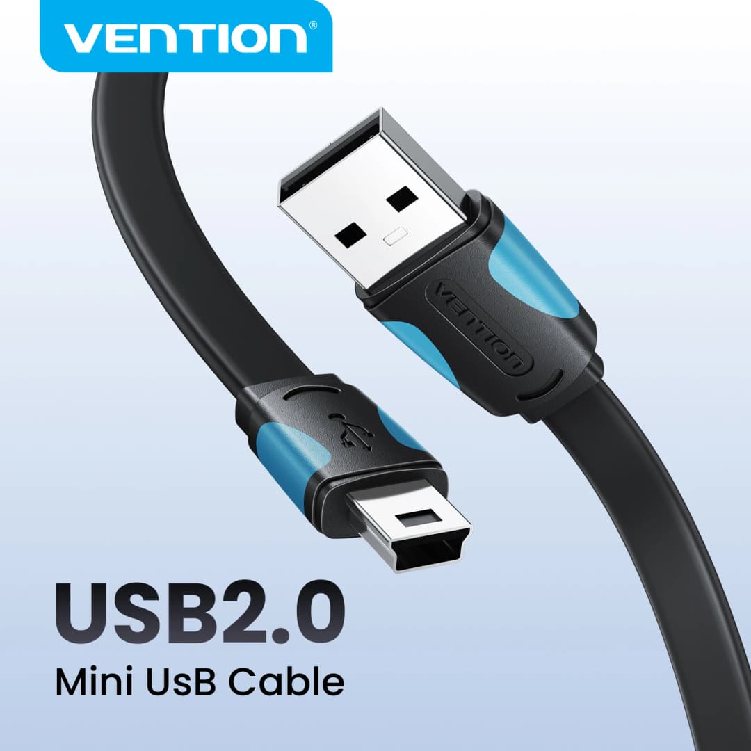 كابل ميني USB من فينشن، شحن سريع، نقل بيانات، متوافق مع الكاميرات الرقمية، مشغلات MP3/MP4، DVR، GPS