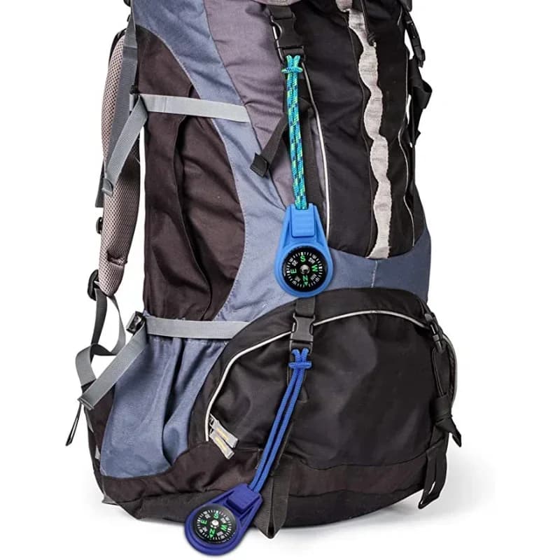 Mini Tactical Compass Outdoor Survival Tools Camping Hiking Travel Pocket Navigator Hunting Climbing Equipment Compass Keychain - 6