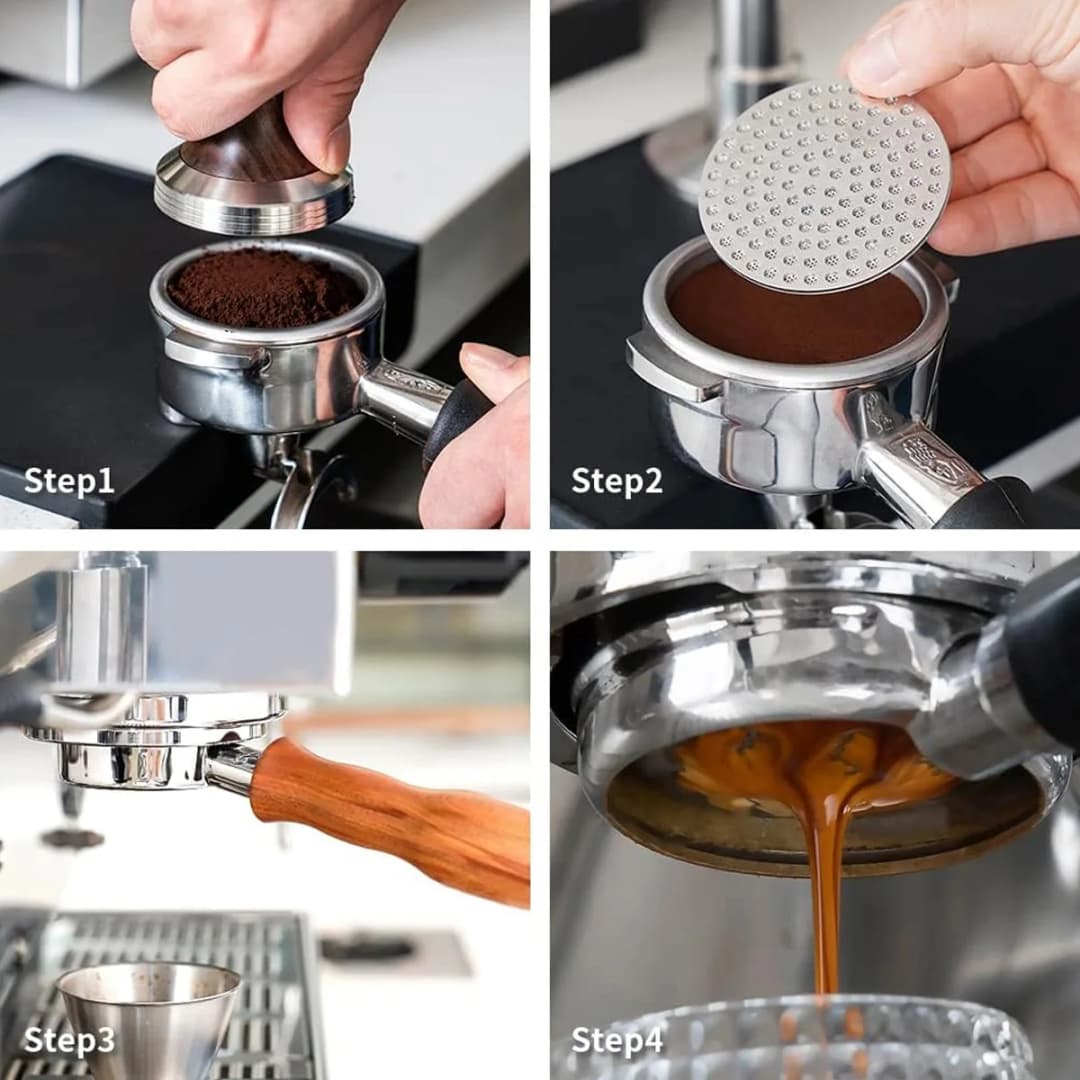 51 / 53 / 58mm Espresso Puck Screen, Reusable Mesh Coffee Filter, Thickness Puck Screen Stainless Steel Lower Shower Screen - 5