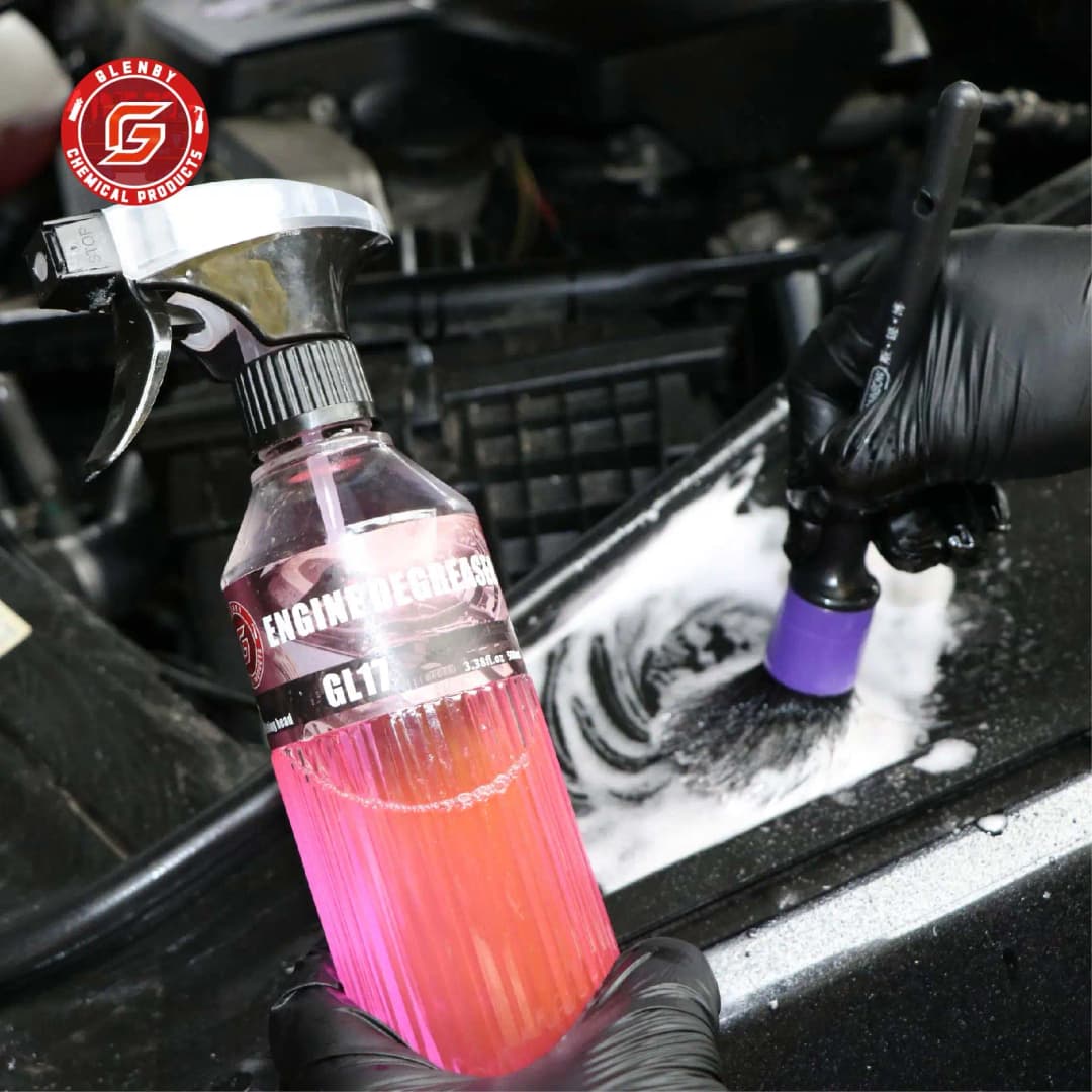 منظف ومزيل شحوم لمقصورة المحرك - فعال للسيارات والمحركات والأرضيات والاستخدام المنزلي - ينظف الشحوم والأوساخ بسرعة - 3