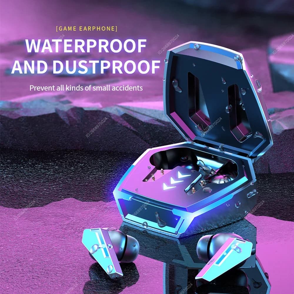 سماعات أذن بلوتوث للألعاب لاسلكية حقيقية TWS داخل الأذن مع ميكروفون سماعات رأس رياضية مقاومة للماء Hifi متوازنة للألعاب - 4