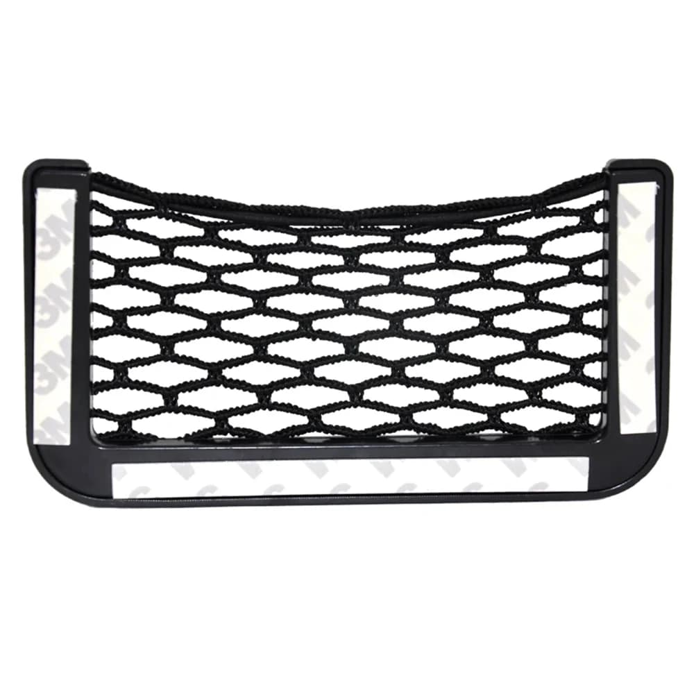 1 قطعة منظم السيارة العالمي شبكة حقيبة التخزين صافي جيب حامل هاتف المحمول اكسسوارات السيارات متعددة الوظائف تخزين صافي الجيب - 3