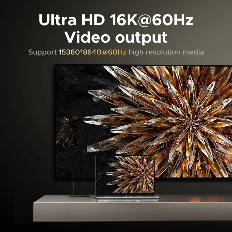 [80Gbps USB4] كابل UGREEN USB C إلى USB C 240 واط PD3.1 شحن سريع 16K 8K عرض فيديو لشاشات USB-C MacBook وظيفة كاملة - 4