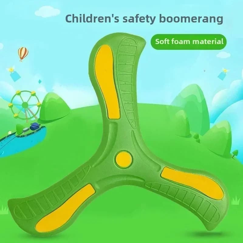 Children Soft Boomerang Toy Three-leaf Cross Outdoor Flying Disc Games Adult-kids Interactive Sports Toys for Decompression Gift - 4