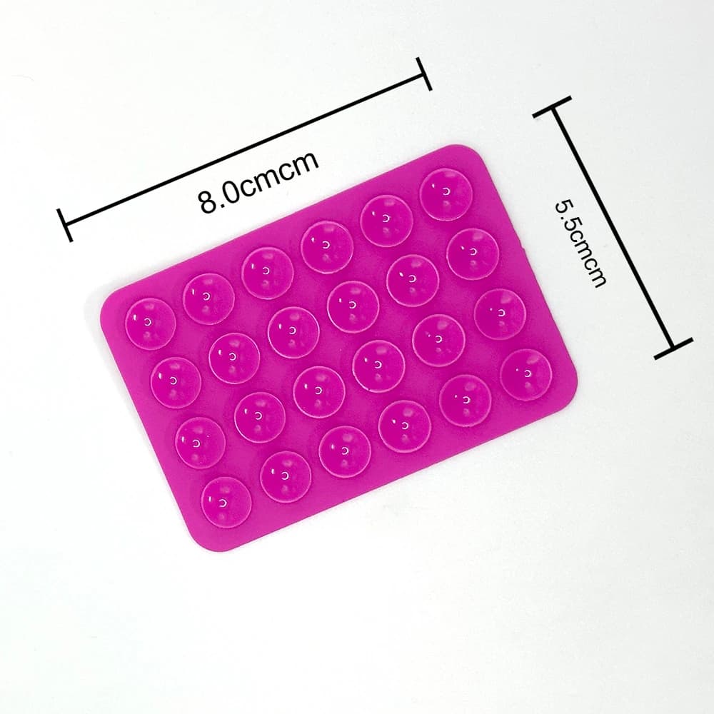 Silicone World Square Silicone Mobile Phone Fixing Suction Cup Car Mounted Bracket Phone Case Universal Anti Slip Suction Cup - 5