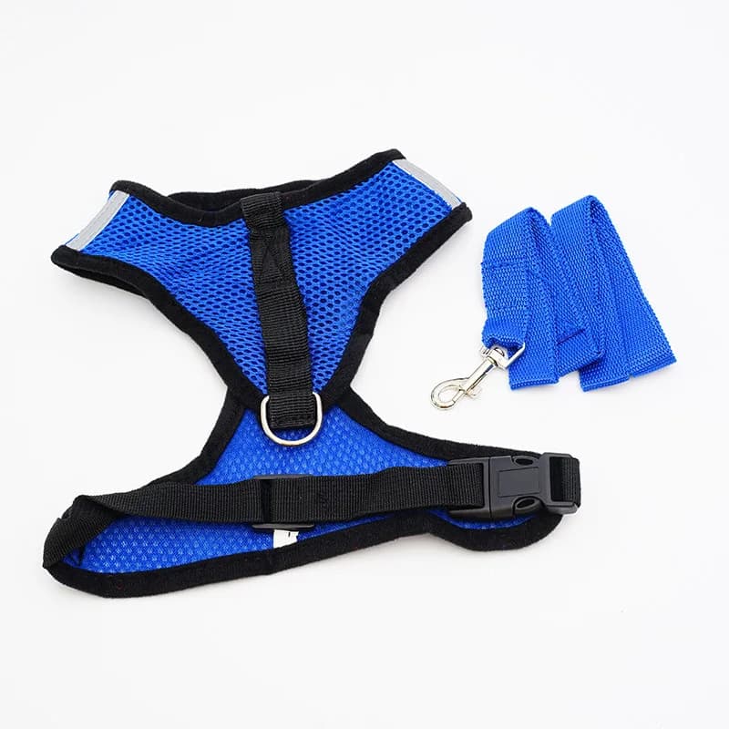 Breathable Mesh Cat Small Dog Harness And Leash Kitten Cats Harnesses Little Dog Puppy Harness For French Bulldog Chihuahua Pug - 5