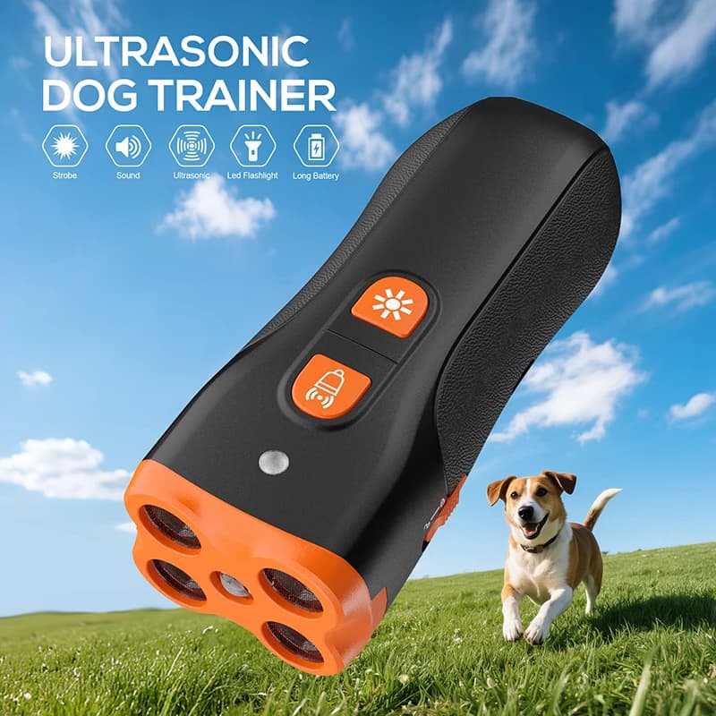 Dog Bark Deterrent Device, 4X Ultrasonic Anti Barking, Training Modes 50FT Range Barks No More Indoors Outdoors Behavior Corre - 2