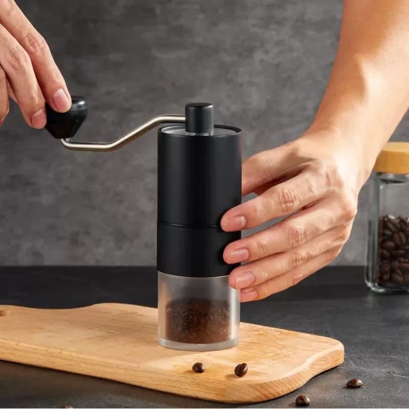 Home Office Travel Portable Hand Coffee Grinder with manual coarseness Settings User-friendly coffee hand grinder  - 3