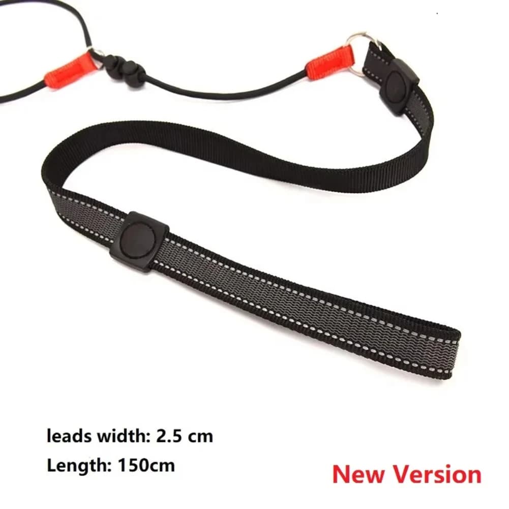 Training Dog Choking Rope Leash 2 in 1 Lead Collar 150cm P-Shaped Chain Slip Lead Control Leash for Small Large Competition Dogs - 6