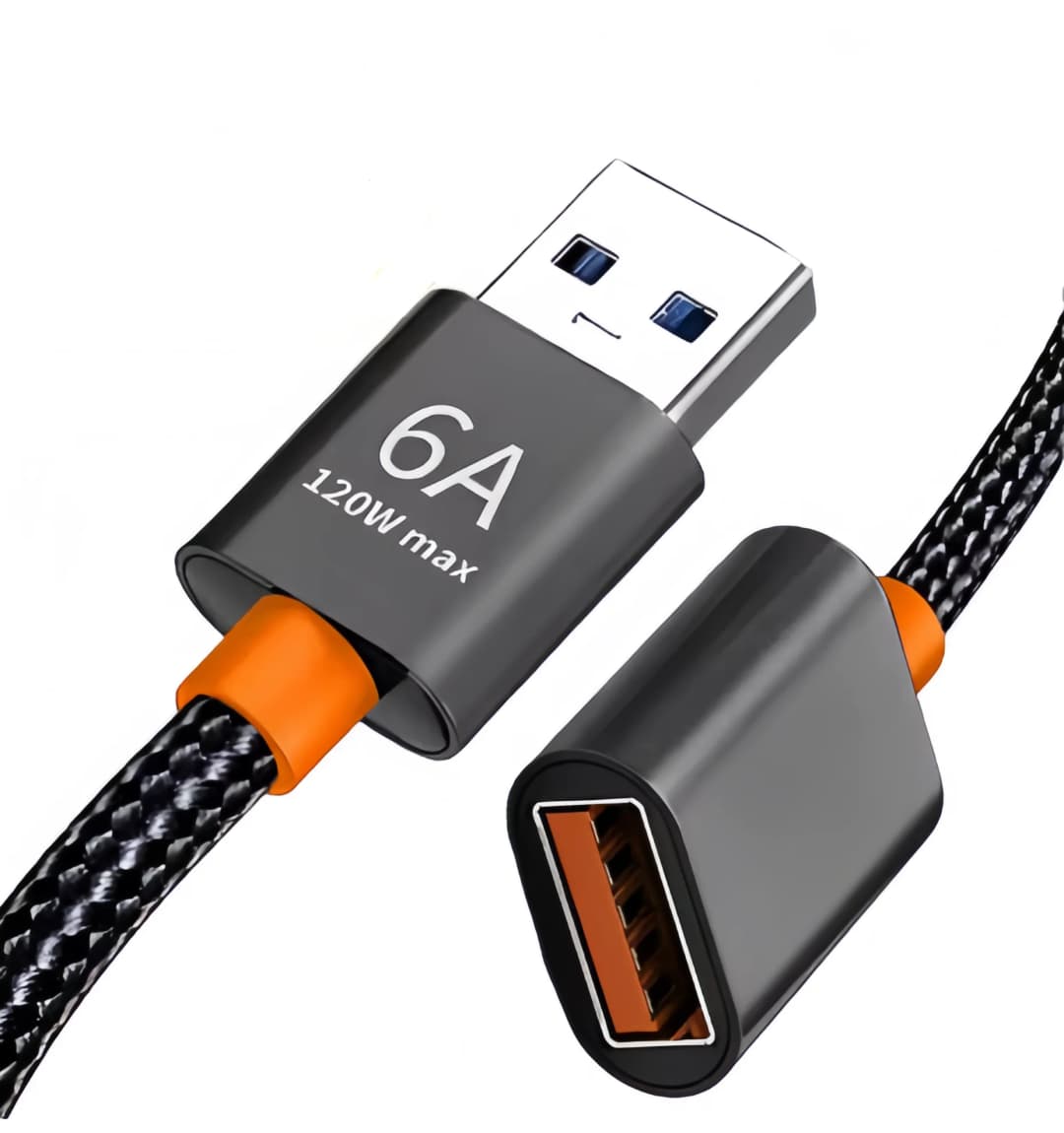 كابل تمديد USB 6A لأجهزة الكمبيوتر المحمول الذكية وتلفزيون Xbox One SSD كابل USB موسع سلك البيانات كابل نقل سريع USB - 2