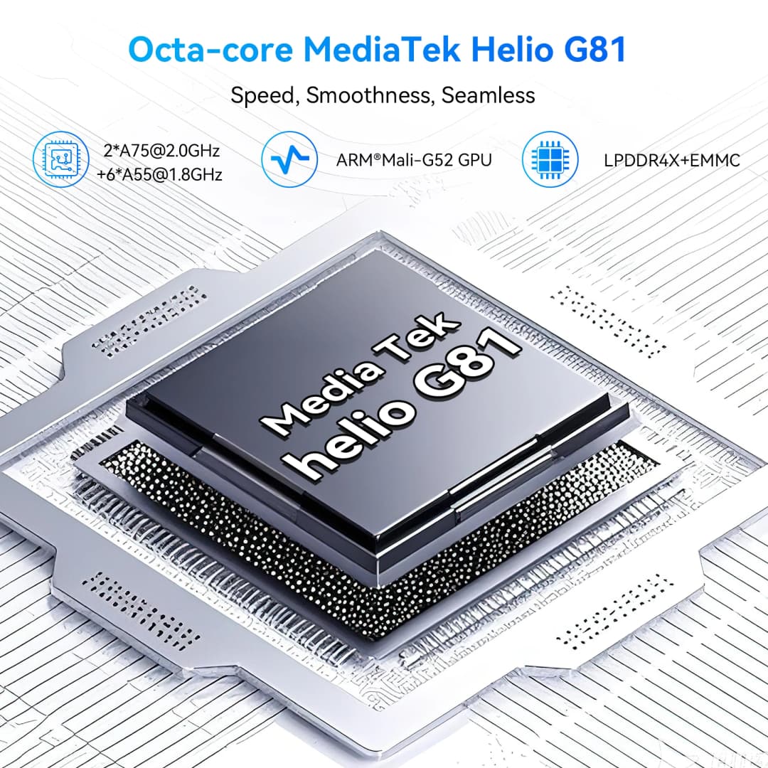 هاتف بلاك فيو كولور 6 الذكي بشاشة 6.67 بوصة، معالج MTK G81، ذاكرة وصول عشوائي 8 جيجابايت، ذاكرة داخلية 128 جيجابايت/256 جيجابايت، كاميرا 50 ميجابكسل، بطارية 5000 مللي أمبير، أندرويد 15 - 2