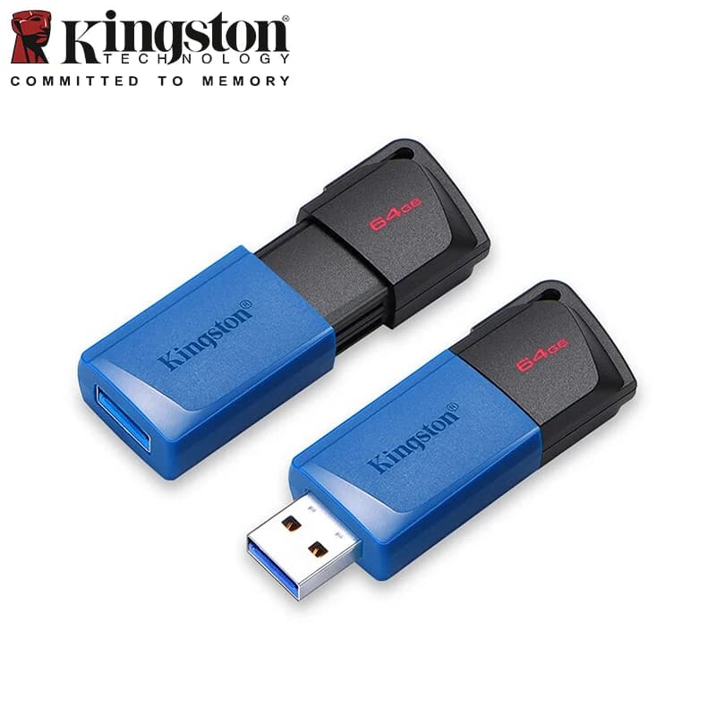 محرك أقراص فلاش USB كينجستون عالي الجودة أصلي قلم محرك 64 جيجا 128 جيجا 256 جيجا USB 3.2 قلم محرك لذاكرة تخزين الكمبيوتر - 2