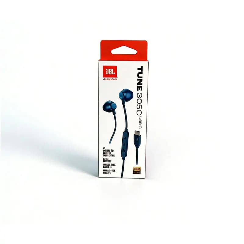 JBL TUNE305C Type C Wired Earphones Semi In-ear Headphones Plug And Play HiFi Stereo Earbuds For Android Smartphones - 5