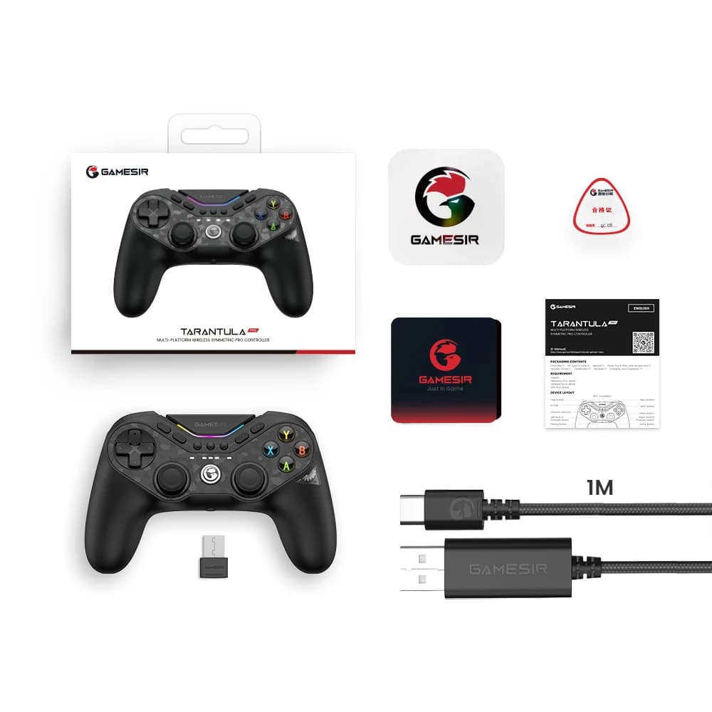 GameSir Tarantula Pro Switch 2 controller wireless gamepad with 9 mappable buttons 6-axis gyroscope Hall Effect triggers and NFC - 6