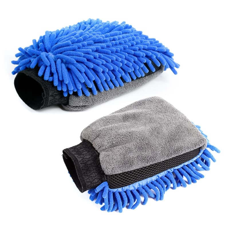 Double-faced Car Wash Microfiber Chenille Gloves Thick Car Cleaning Mitt Wax Detailing Brush Glove for Car Care Accessories - 6
