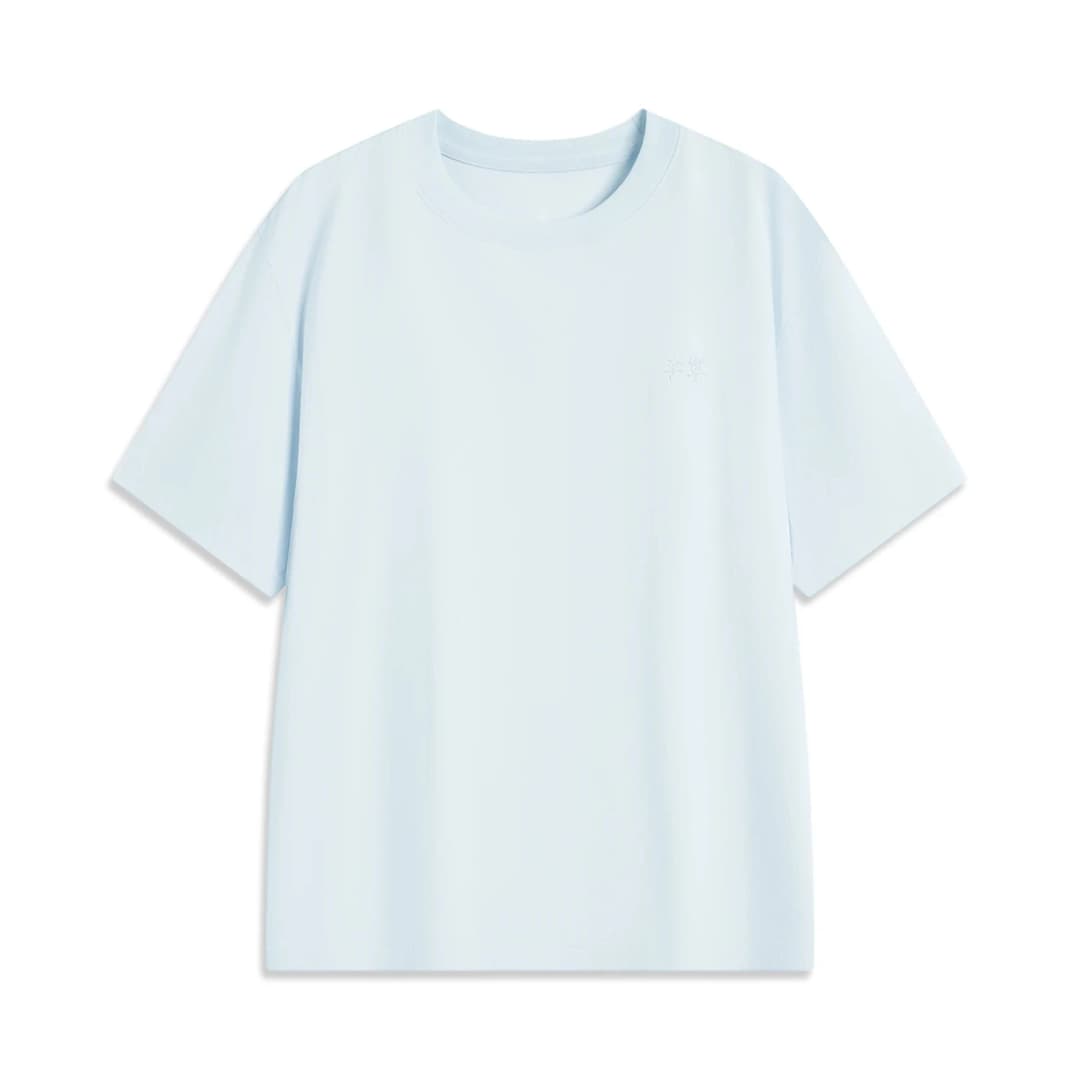 قميص رياضي للرجال من لي نينغ، قطن 75%، بوليستر 25%، مقاس عادي، مريح، بشعار مطرز من لي نينغ، طراز AHSV145 - 5