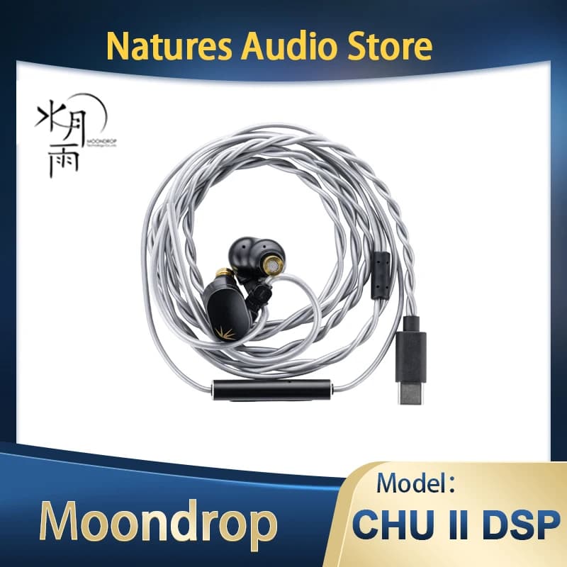 Moondrop CHU DSP Dynamic Driver In-ear Headphone CHU2 USB Monitor IEM Earphone CHU II TYPE C Earbud With Detachable 0.78mm cable