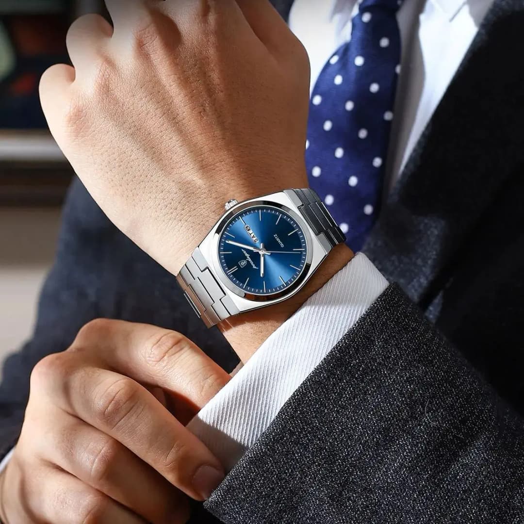 POEDAGAR Luxury Watch For Man Waterproof Luminous Date Week Stainless Steel Men Watch Casual Quartz Men's Watches Male Clock+box - 5