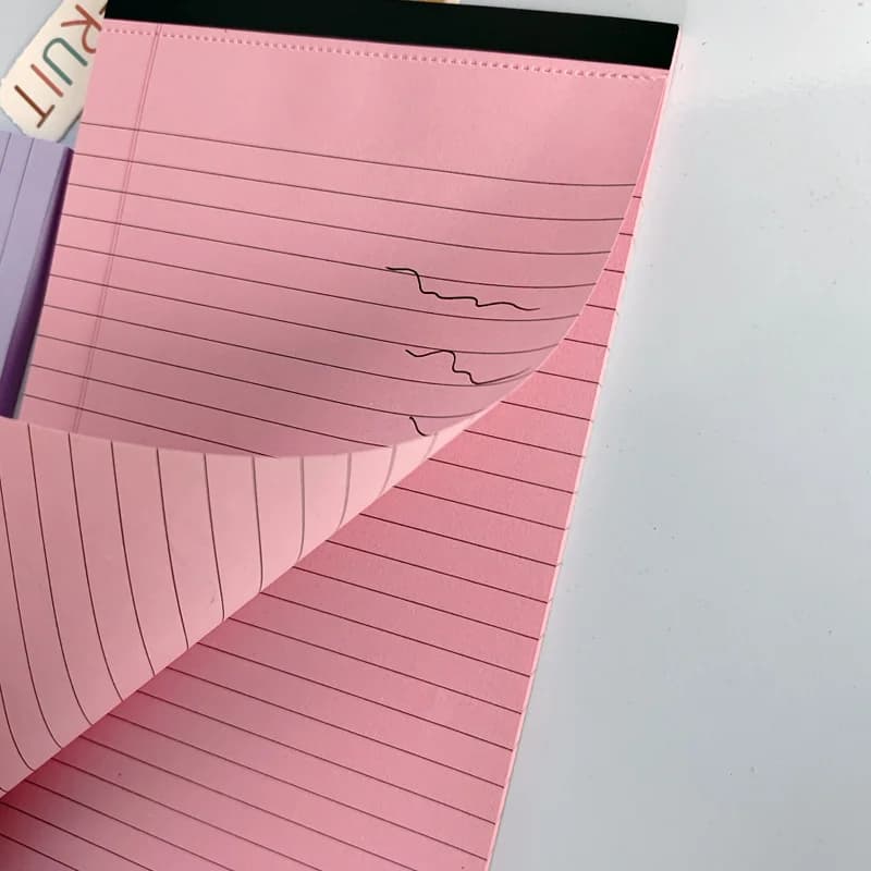 A5 Draft Notebook SImple Lined Tearable Sticky Notes Memo Book Portable Notebook with Tearable Paper - 2