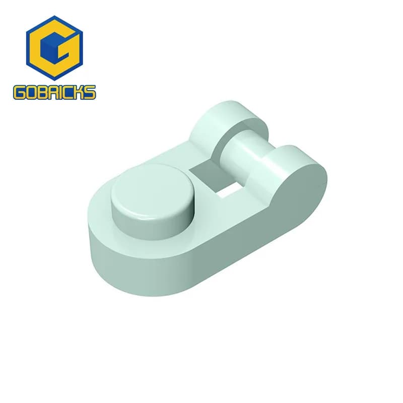 جブリكس 10 قطع MOC لوحة دائرية 1 x 1 مع مقبض قضيب على الجانب متوافق مع 26047 مكعب بناء لعبة تقنية تعليمية