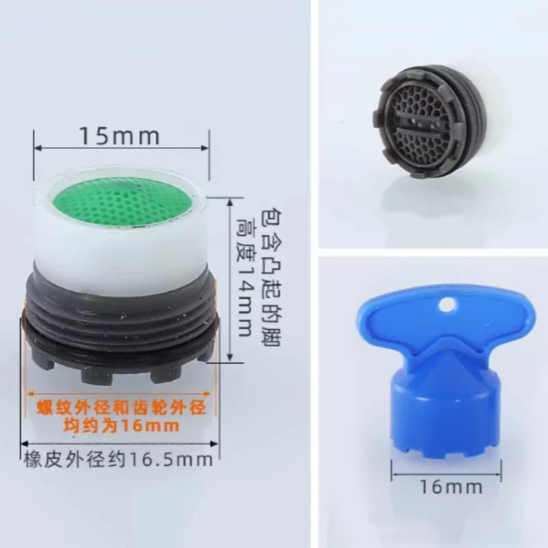 2 قطعة توفير المياه الحنفية الذكور الموضوع مهوية صنبور فقاعة حوض المطبخ ملحق مجموعة متنوعة من الأحجام للحمام أداة بالجملة - 3