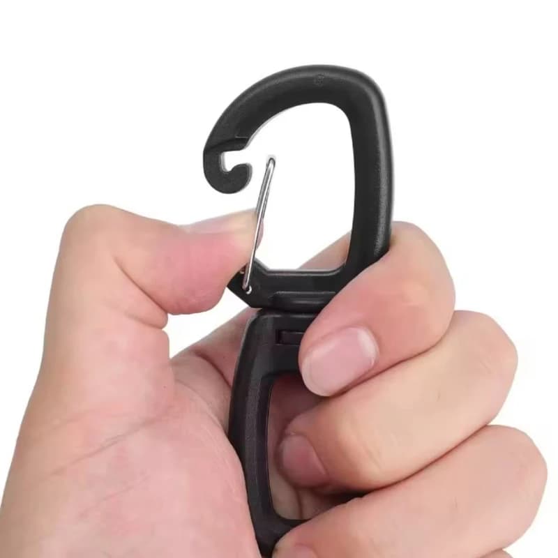 360 Rotating Double Carabiner Outdoor Swivels Clip Portable S Chain Hook Camping Double Hook Backpacks Keychains Carabiner - 5