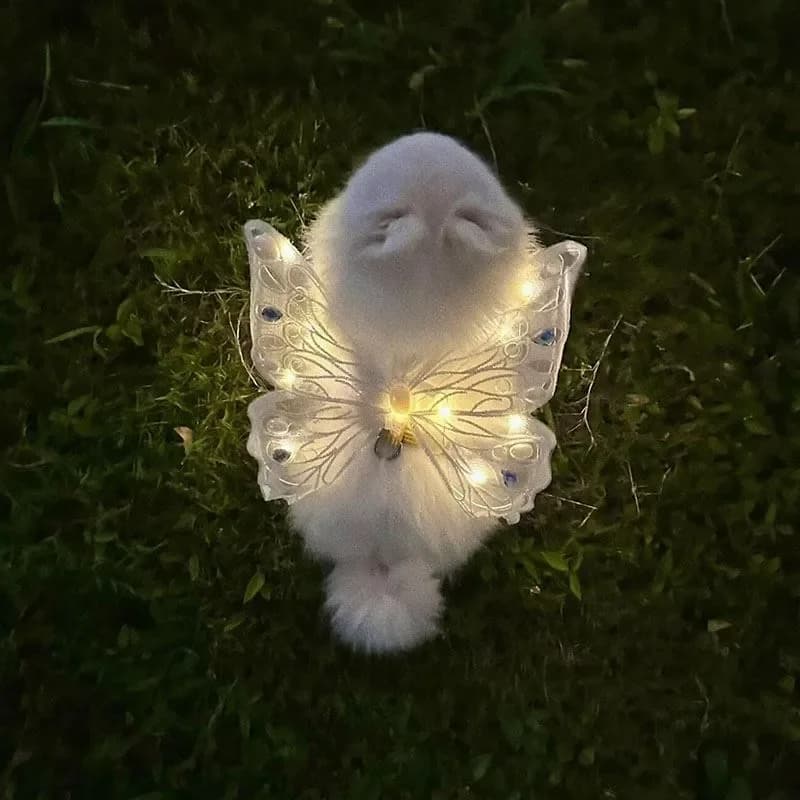 Glowing Butterfly Wings Dog Harness & Summer Outfit for Small Dogs - Adorable Chest Decor for Dogs Cats Pomeranian Teddy Bichon - 2