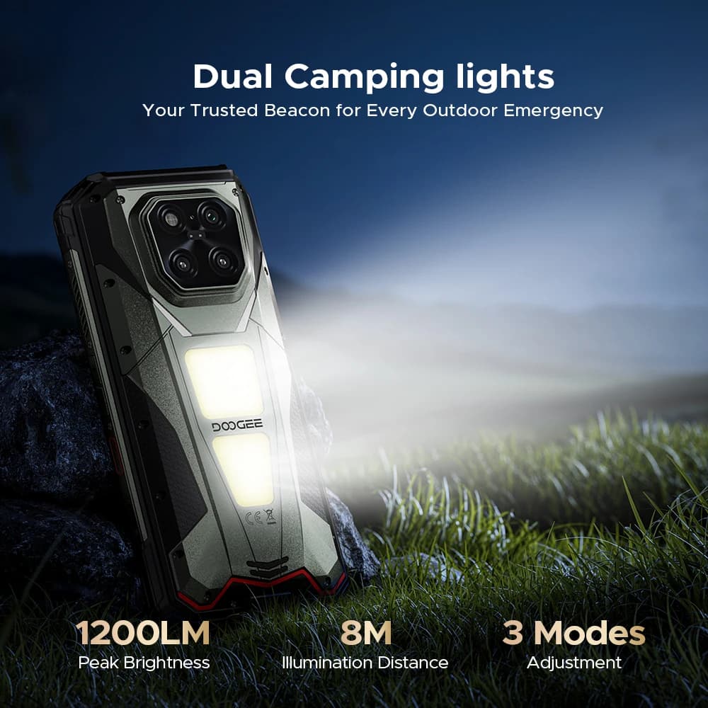World Premiere DOOGEE V Max LR Rugged Phone 5G Dual Camping Lights 6.78'' Screen 20500mAh Battery 200MP Camera Smartphone NFC - 4
