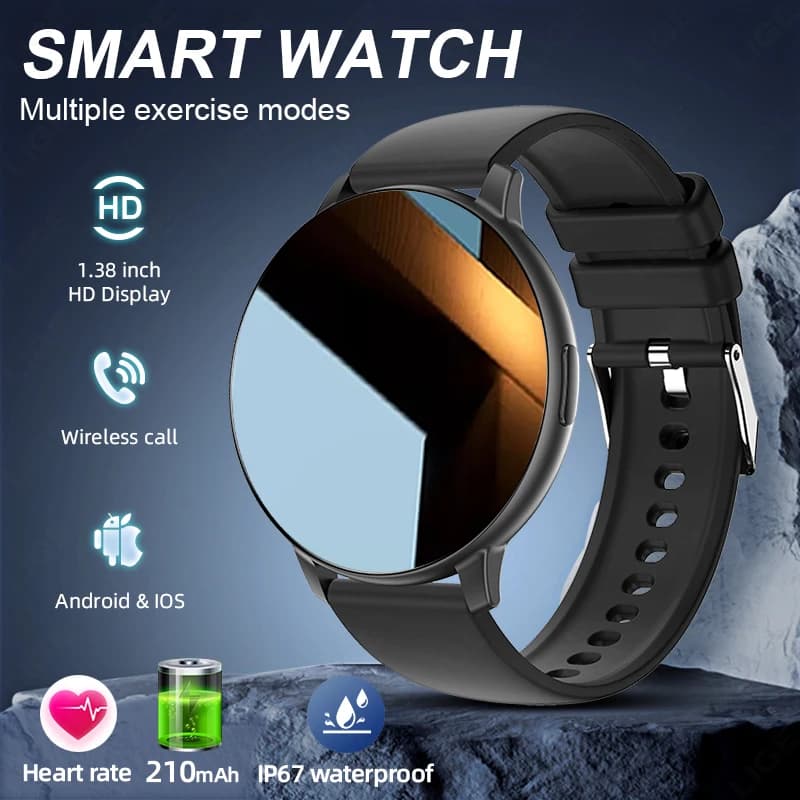 LIGE Smart Watch Men Women Bluetooth Call Heart Rate Health Monitor 1.38inch HD Screen Fashion Sports Men Smartwatch Women  2026