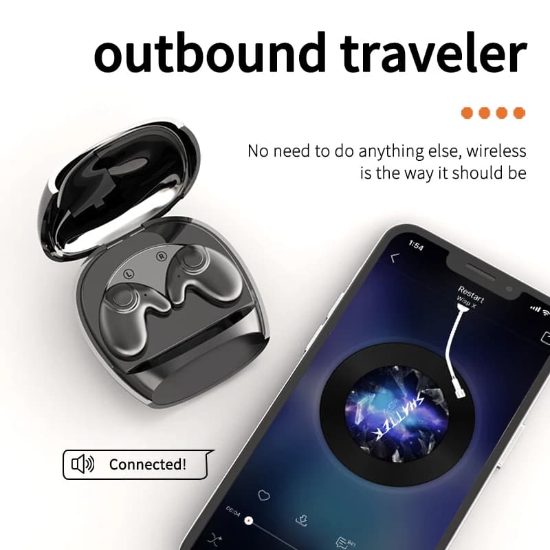 Waterproof Wireless Bluetooth 5.3 Headsets Mini headset Painless Call Noise Cancelling Thin Headphones Fit for Sleeping/Sports - 6