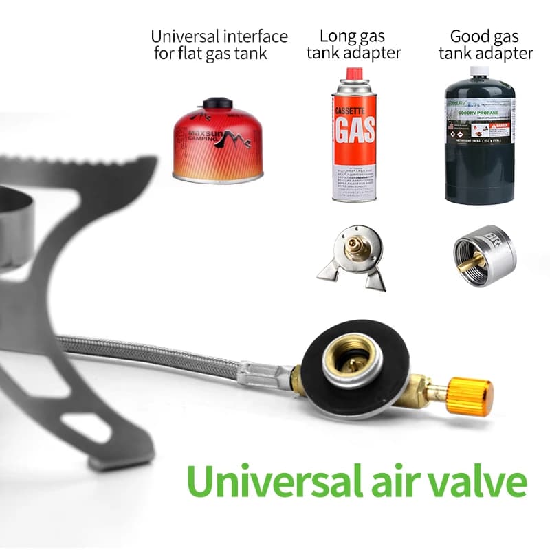 BRS-51 موقد غاز التخييم طوي موقد الطبخ في الهواء الطلق 3240 واط المحمولة البروبان البيوتان موقد غاز لصيد الأسماك الطبخ نزهة - 5