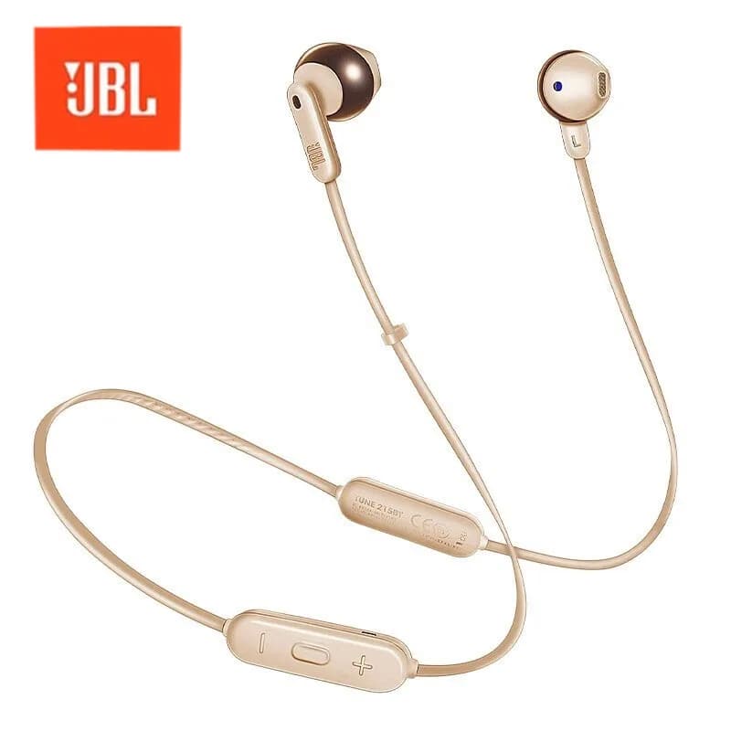 JBL T215 Official Authentic Neckband Wireless Bluetooth Headphones Sports Call Noise-canceling Headphones Waterproof Sweatproof