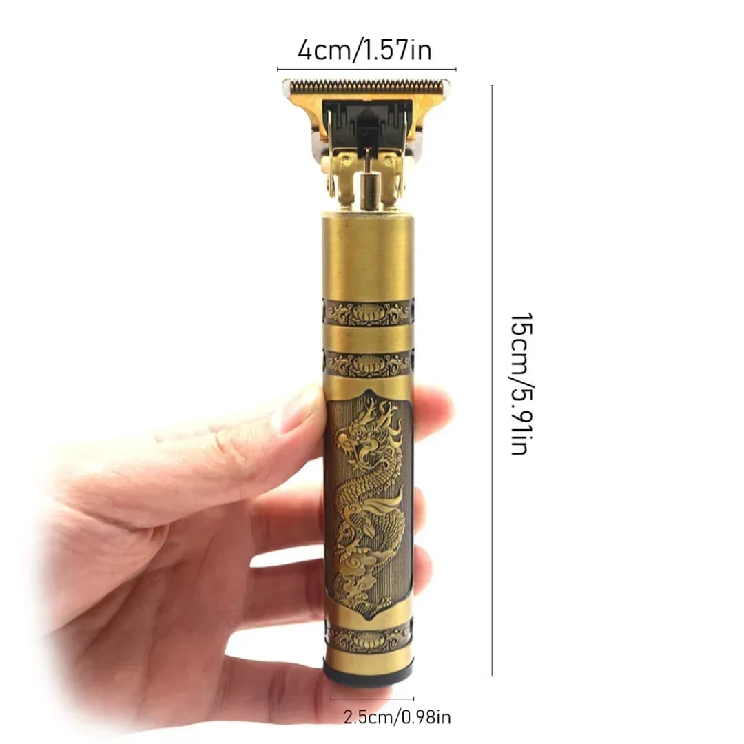 ماكينة تشذيب شعر T9 احترافية بجسم معدني، ماكينة تشذيب اللحية للرجال، شفرة من الفولاذ المقاوم للصدأ، ماكينة قص شعر - 6