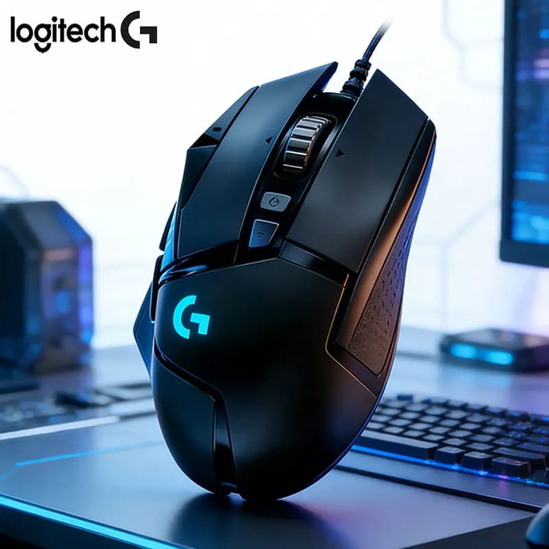 ماوس الألعاب اللاسلكي لوجيتك G502 LIGHTSPEED، تأخير منخفض، مناسب للرياضات الإلكترونية والمكتب، متوافق مع سطح المكتب واللاب توب