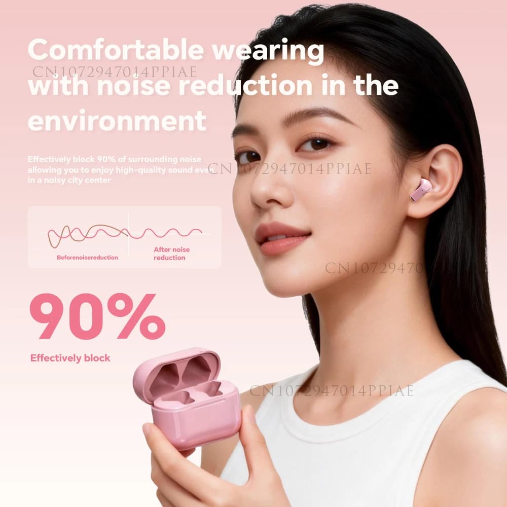 سماعات صغيرة لاسلكية TWS بعمر بطارية طويل للرياضة مع إلغاء الضوضاء - 4