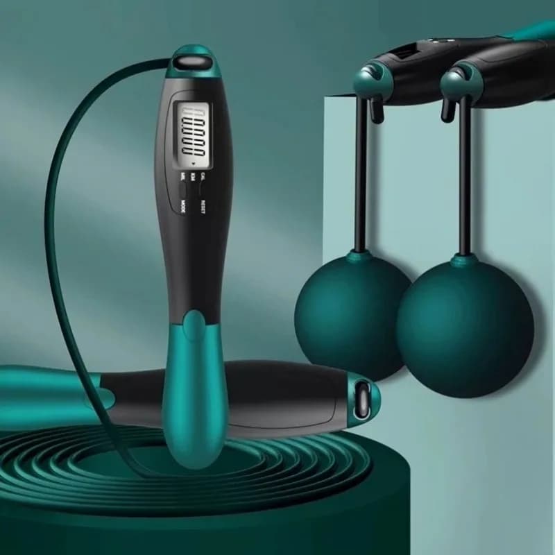 حبل قفز قابل للتعديل لصالة الألعاب الرياضية اللياقة البدنية عد القفزات تمارين القفز معدات منزلية رياضية للبالغين والطلاب