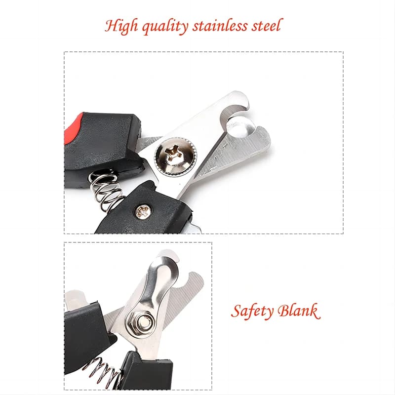 Pet Nail Clippers with Sickle Large Dog Nail Clippers Stainless Steel Grooming Scissors Nail Clippers Multifunctional Teddy Cat - 4