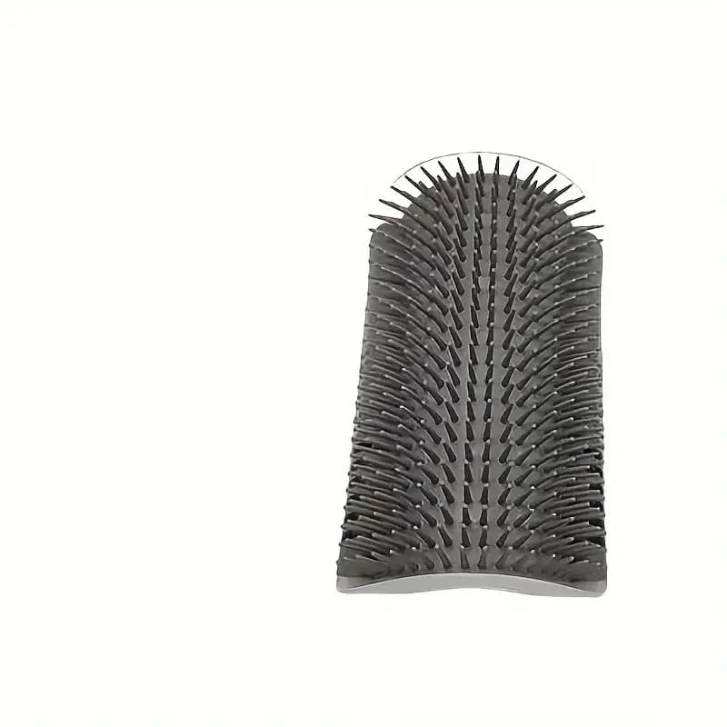 مشط للقطط مثبت على الحائط يوفر المساحة: لوح خدش زاوي وفرشاة تدليك لحماية الأثاث - 5