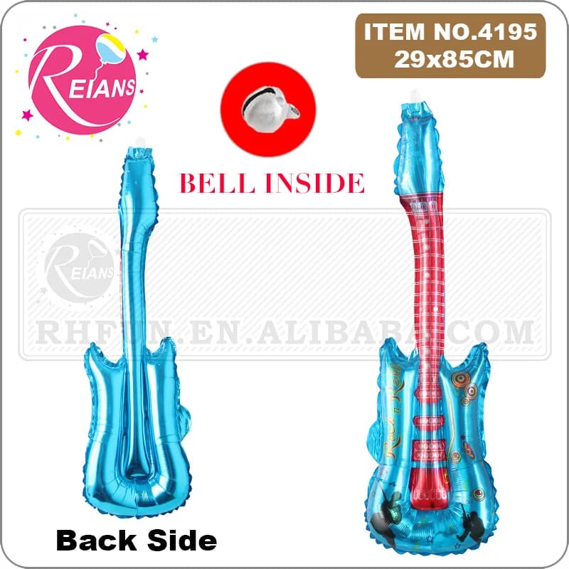 Musical instrument Guitar Foil Balloon Helium Air Balloon Party Supplies Kids inflatable Toys Birthday Ballon Classic Toy globos - 4