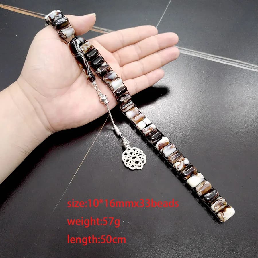 تسبيح تركي باكليت 2026 وصل حديثًا 33 خرزة صلاة سوار مسبحة هدية عيد رمضان إكسسوارات عربية في متناول اليد - 4