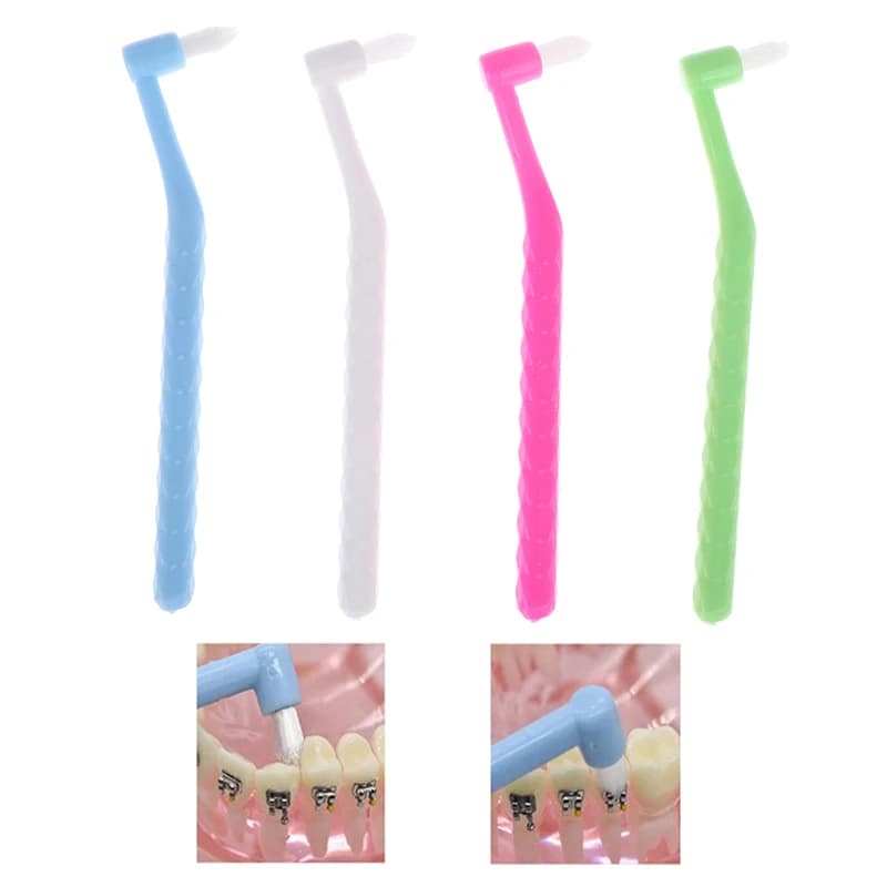 1PC Orthodontic Interdental Brush Single-Beam Soft Teeth Cleaning Toothbrush Oral Care Tool Small Head Soft Hair
